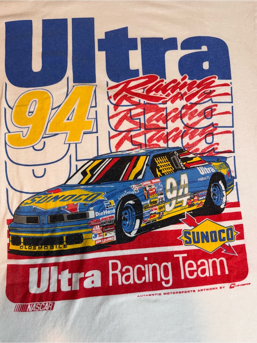 Delta Sunoco Nascar #94 racing tee-size L(21x27)